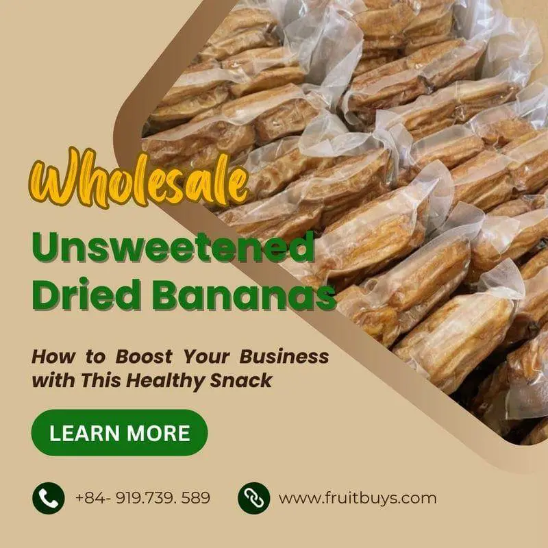 FruitBuys Vietnam Unsweetened Dried Banana Wholesale 231015