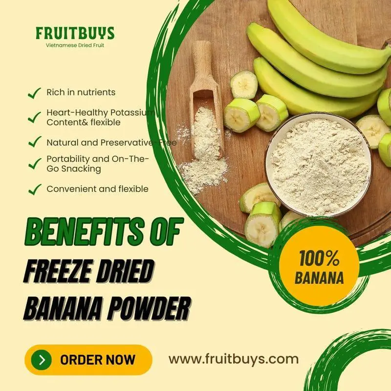 FruitBuys Vietnam Benefits Of Freeze Dried Banana Powder 231021