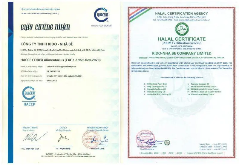 FruitBuys Vietnam  Frying Oil Certificate Ensures Quality