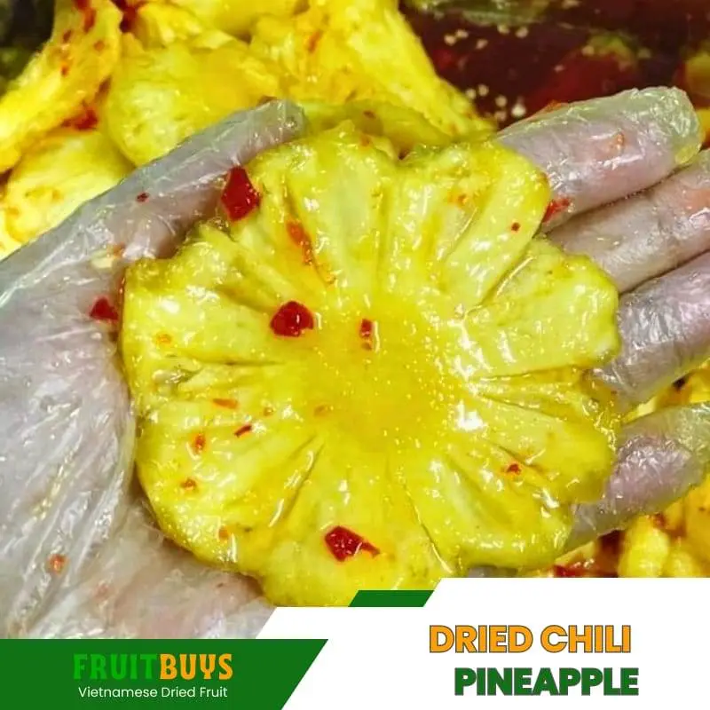 FruitBuys Vietnam Spicy Dried Chili Pineapple (4) 23112