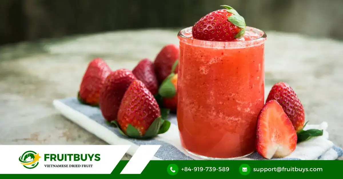 fruitbuys vietnam strawberry smoothie FruitBuys Vietnam Strawberry Smoothie